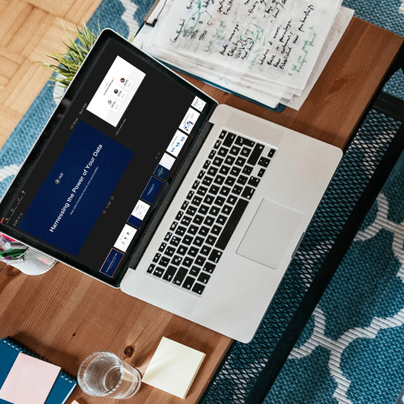 ACTIVENet Hub webinar presenter on computer