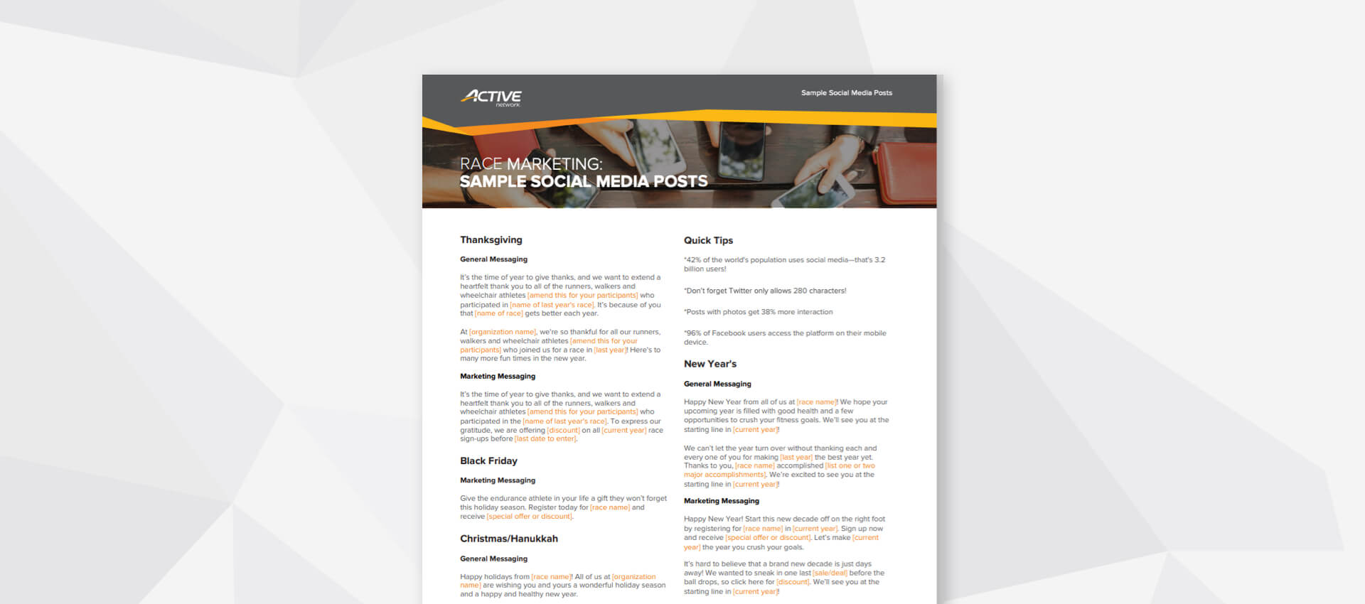 Holiday social media post templates thumbnail