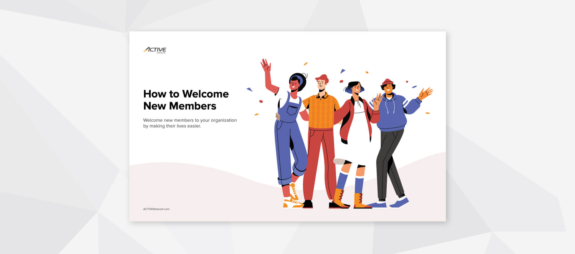 how to welcome new members graphic